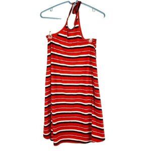 Mossimo Swim Cover Up Womens Size Small Beach Dress Red Striped Nautical